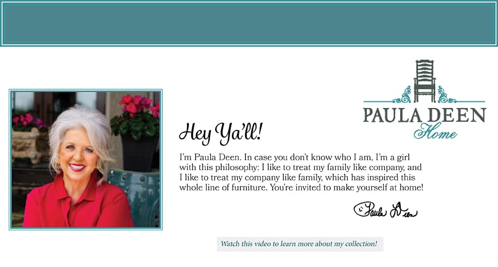 Paula Deen Video
